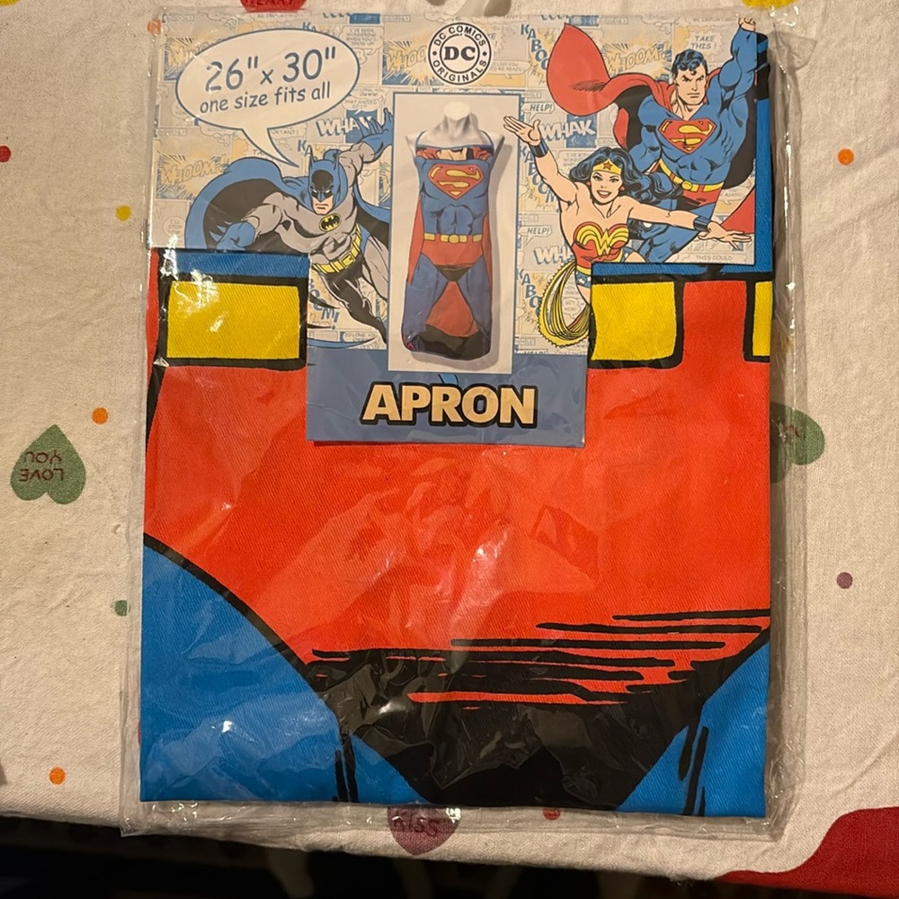 NWT DC Comics Superman apron, one size
